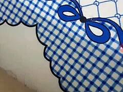 Gay handsome boy performs a solo show