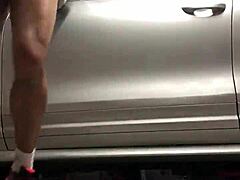 Gym spying in garage! 💪