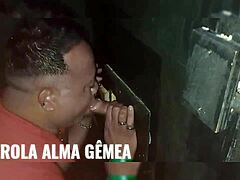 i took my friend to the booth for an amazing oral blowjob experience, it was wild