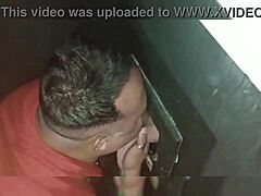 i took my friend to the booth for an amazing oral blowjob experience, it was wild