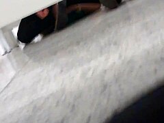 Unexpected encounter in the shopping mall bathroom