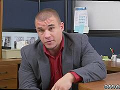 Gay sexy blowjob teamwork in group threesome