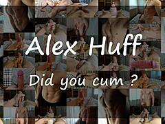 Hot guy moanin’ loud, cummin’ hard on huge dick!