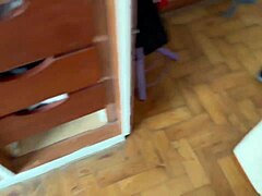 Bearded guy sucks 41 cocks in blowbang.