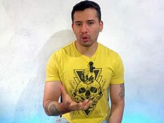 Found my Haitian roomie jerking his huge 25cm and he filled me bareback