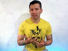 Found my Haitian roomie jerking his huge 25cm and he filled me bareback