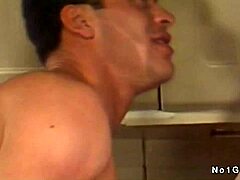 Intense Gay Interracial Threesome with Bareback Sucking and Ass Fucking on Flight