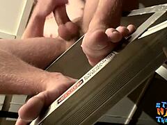 skinny kenneth slayer messin with his sticky cum