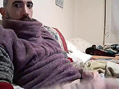 Melvincoficial shows off huge cock in solo masturbation