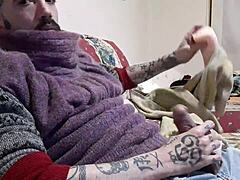 Melvincoficial shows off huge cock in solo masturbation