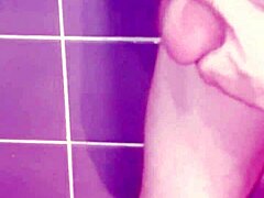 Solo Masturbation in Bathroom with Intense Cum and Spanking