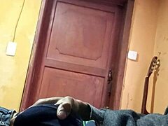 celebrating new year in lingerie solo