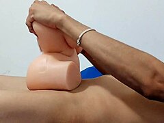 Straight man dominates hot silicone doll in steamy action