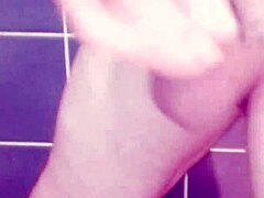 Solo Masturbation in Bathroom with Intense Cum and Spanking