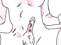 My shemale hentai PMV tells a wild story