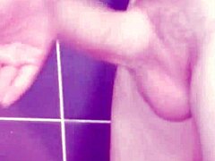 Solo Masturbation in Bathroom with Intense Cum and Spanking