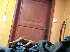 celebrating new year in lingerie solo