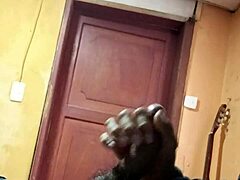 celebrating new year in lingerie solo