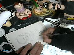 Hey, sketching William Seed’s hardcore dildo art for business part 2!