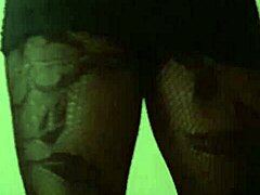 amateur travesti in black dress seduces with bold moves