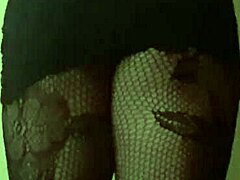 amateur travesti in black dress seduces with bold moves