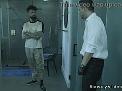 Tattooed unhomed guy gets anal from rich muscular hunk