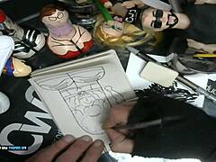 Hey, sketching William Seed’s hardcore dildo art for business part 2!