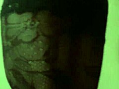 amateur travesti in black dress seduces with bold moves