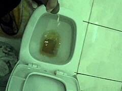 Solo Moment in the Bathroom Caught on Cam