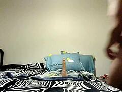 damn, dildo action with amateur gay!