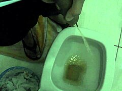 Solo Moment in the Bathroom Caught on Cam