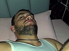 Straight Guy Seduced by Gay While Gaming in Bed