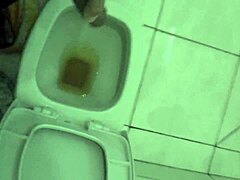 Solo Moment in the Bathroom Caught on Cam