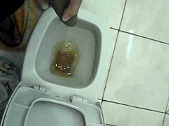 Solo Moment in the Bathroom Caught on Cam