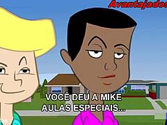 Cartoon gay stud goes wild in rabudo gangbang! 🔥