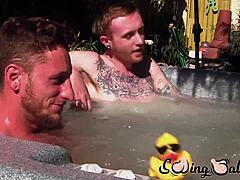 come stroke that inked ginger dick with me after jacuzzi