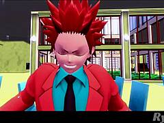 kirishima bangs bakugo hard at school prom night 😈