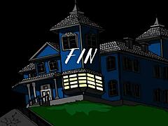 passionate hard blowjob and ass fucking in anime game style