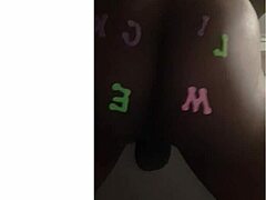 Bad Black Shemale Shows Off That Tight Ass