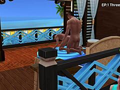 Three Brothers Dominate in Sims 4 Sex