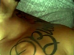 Two tattooed studs took turns dominating the pretty maloka. A wild fetish scene unfolded.