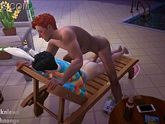 Two boys dominate bunny femboy in rough anal play