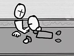 Grunt quietly blows his friend in silence