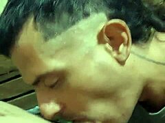 Sucked off the hot young worker in storage, so hung