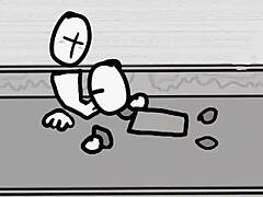 Grunt quietly blows his friend in silence