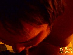 hotel room turns into blowjob and swallow scene