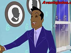 Anime gay orgy with massive black cocks in wild action