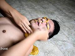 Spanish Escort Gets Slimy Facial in Public POV