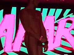 Go-Go Boy Receives Intense Blowjob While Dancing Seductively on Stage