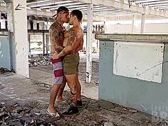 wanna fuck my brazilian cousin in this abandoned building?